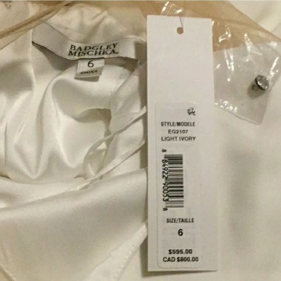 Badgley Mischka ligh Igor Embellished- Mesh Gown - Picture 8 of 9